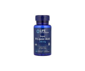 Super Ácido R-Lipoico 240 mg 60 Cápsulas Vegetarianas LIFE Extension