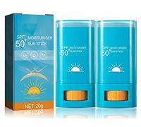Super Active Airy SUNShield Moisturiser Sun Stick SPF50+, Water Resistant Strong UV Protection Anytime Easy to Apply, Clear Airy Sun Stick, for All Skin Types (2pcs)