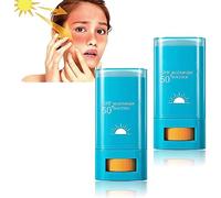 Super Active Moisturiser Sun Stick SPF50+,Water Resistant Strong UV Protection Anytime Easy to Apply,Face Sunscreen for All Skin Types (2pcs)