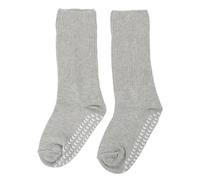 Super ancho Gripper calcetines alto elástico promedio suelto ajuste hombres mujeres gris (S/m)