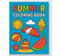 Super Awesome Children’s Coloring Summer Coloring Book