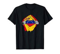 Super Bandera Venezuela y España Descendiente de Venezolano Camiseta