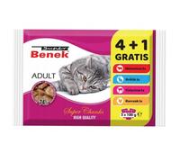 Super Benek Bolsa para gatos Adult 5x100g (4+1 GRATIS)