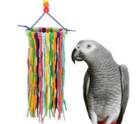 Super Bird Creations SB1203 - Juguete grande para pájaros de águila arcoíris - Satisface los instintos de masticación y acicalamiento - Pequeñas cacatúas grises africanas Mini Guacamayos - Fomenta la