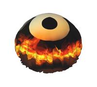 Super Black Ball On Fire - Gorro de ducha impermeable y reutilizable para mujer, cubierta elástica para el cabello, para baño, spa, viajes y uso diario