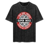 Super Bock Unisex T-Shirt Cotton Men Summer Fashion Black tee L
