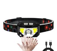 Super Bright Headlamp Rechargeable Light - LED Head Torch Hands Free