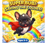 Super Bubi: Saving the Colors Coloring Book for Kids: A Magical Story About a Brave French Bulldog Saving the Colors - Fun and Easy Coloring Pages for Toddlers and Preschoolers, for Kids ages 3-5