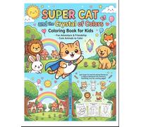 Super Cat and the Cristal of Colors: Coloring and Activity Book for Kids