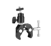 Super Clamp with 360 Quick Release Clamp Bracket Tripod Mount 1/4 Screw Clip for DSLR Camera