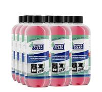 SUPER CLEAN Desincrustante universal líquido 12 × 1 L | Para cafeteras automáticas | Potente y concentrado | 120 usos | Elimina la cal de cafeteras, hervidores y duchas
