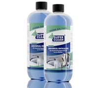 SUPER CLEAN Desincrustante universal líquido | 2 × 1 L | Potente y concentrado | Para hervidores, grifos, duchas, cabezales, baño y cocina | Biodegradable