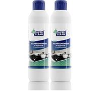 SUPER CLEAN Limpiador para placas vitrocerámicas e inducción | 250 ml | Limpieza y cuidado brillante - elimina grasa y restos quemados | Sin etiquetar, ecológico (Paquete de 2)