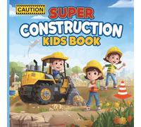 Super Construction Kids: cute educational coloring pages with construction vehicles for preschool children ages 3-12
