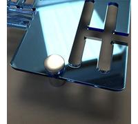 Super Cool Creation - Colgador para medallas de críquet azul Blue Mirror