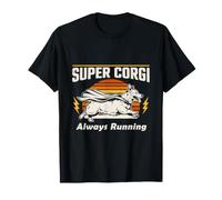 Super Corgi Perro Siempre Corriendo Camiseta