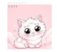 SUPER CUTE CATS: Libro para Colorear-Volumen I