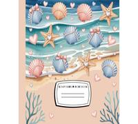 Super Cute Coastal Granddaughter Coquette Aesthetic Pastel Blue & White Bows Wide Ruled Composition Notebook: Girly Journal, Preppy Heart Lover Stuff, ... Perfect Gift for Girls, Teens, Woman