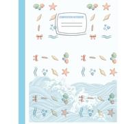 Super Cute Coastal Granddaughter Coquette Aesthetic Pastel Blue & White Bows Wide Ruled Composition Notebook: Girly Journal, Preppy Heart Lover Stuff, ... Perfect Gift for Girls, Teens, Woman