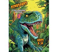 SUPER CUTE COLORING DINOSAUR BOOK FOR KID'S AGES 8-14