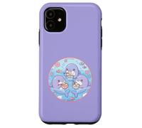 Super Cute Delfines Comiendo Sopa Dumplings Anime Ocean Design Carcasa para iPhone 11