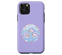 Super Cute Delfines Comiendo Sopa Dumplings Anime Ocean Design Carcasa para iPhone 11 Pro