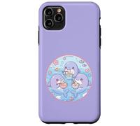 Super Cute Delfines Comiendo Sopa Dumplings Anime Ocean Design Carcasa para iPhone 11 Pro MAX