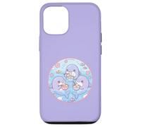 Super Cute Delfines Comiendo Sopa Dumplings Anime Ocean Design Carcasa para iPhone 12/12 Pro
