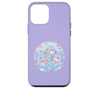 Super Cute Delfines Comiendo Sopa Dumplings Anime Ocean Design Carcasa para iPhone 12 Mini