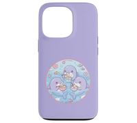 Super Cute Delfines Comiendo Sopa Dumplings Anime Ocean Design Carcasa para iPhone 13 Pro