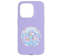 Super Cute Delfines Comiendo Sopa Dumplings Anime Ocean Design Carcasa para iPhone 15 Pro
