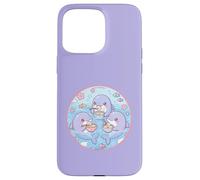 Super Cute Delfines Comiendo Sopa Dumplings Anime Ocean Design Carcasa para iPhone 15 Pro MAX