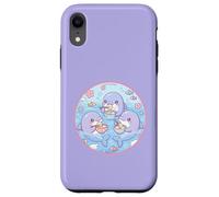 Super Cute Delfines Comiendo Sopa Dumplings Anime Ocean Design Carcasa para iPhone XR