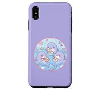 Super Cute Delfines Comiendo Sopa Dumplings Anime Ocean Design Carcasa para iPhone XS MAX