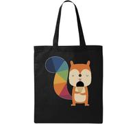 Super Cute Ice Cream Galaxy Fox - Bolsa de algodón ecológico natural, color negro, Black, Talla única