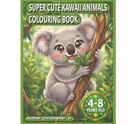 SUPER CUTE KAWAII ANIMALS COLOURING BOOK: Adorable Kawaii Animals to Color for Ages 4-8 (Calm Kids Colouring & Activity Book Collection)