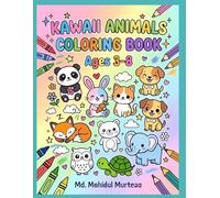 “Super Cute Kawaii Baby Animals Coloring Book: Fun & Easy Pages for Kids Ages 3-6”