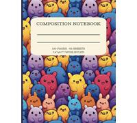Super Cute Kawaii Composition Notebook: Wide-Ruled, 7.4 x 9.7 in | 130 Pages (65 Sheets) | Adorable Notebook for School, Journaling & Writing Fun | ... School Supplies for Girls, Boys & Teens
