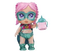 SUPER CUTE LITTLE BABIES 85392 Muñeca Superheroína con biberón mágico, Gabi