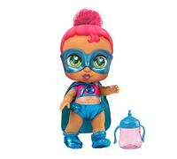 SUPER CUTE LITTLE BABIES UPU02300 Muñeca Superheroína con biberón mágico, Kala