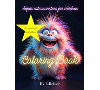 Super cute monsters for children: Coloring Book