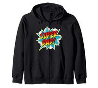 Super Dad Comic Book Superhero Día del Padre Sudadera con Capucha