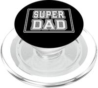SUPER DAD Día del Padre celebrando papá mejor papá siempre familia PopSockets PopGrip para MagSafe