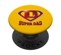 Super Dad Shield tee Shirt, Happy Father's Day, Best Father PopSockets PopGrip Adhesivo