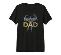 Super Dad Super Hero Dad Happy Father's Day Vintage Camiseta Premium