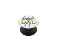 Super Dad Super Hero Dad Happy Father's Day Vintage PopSockets PopGrip Adhesivo
