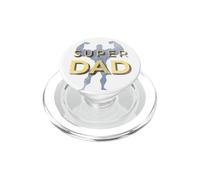 Super Dad Super Hero Dad Happy Father's Day Vintage PopSockets PopGrip para MagSafe