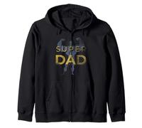 Super Dad Super Hero Dad Happy Father's Day Vintage Sudadera con Capucha