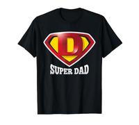 Super Dad tee Shirt, Happy Father's Day T-Shirt, Best Father Camiseta gráfica económica, Hombre, Negro, L