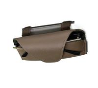SUPER DAFI Estuche Sol Coche Almacenamiento Universal De Gafas De Coche Visera De Sol Soportes Sol Fundas con Clip para Billetes Accesorios Soporte Gafas Coche(Brown)